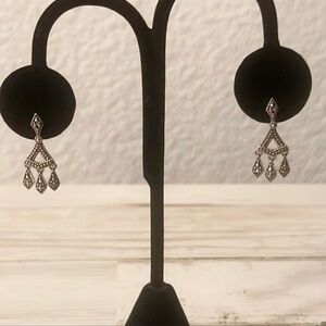 Vintage Silver Marcasite Judith Jack Earrings.